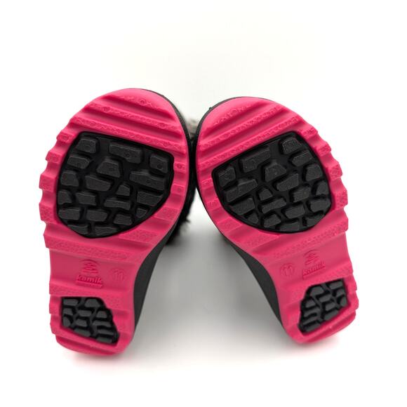 Kamik Powdery 3 Waterproof Winter Boot Kid's Black/Pink Size US11 EU29 - Picture 8 of 13